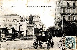 ALGER - PLACE ET STATUE DU MARECHAL BUGEAUD - 1904